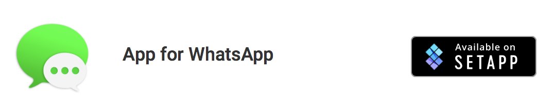 coldxsoftware's tweet photo. We are proud to announce the #release of #AppForWhatsApp on #Setapp, the brand new subscription based App service. https://t.co/mfr65qkjbM https://t.co/1nbLSibhC4