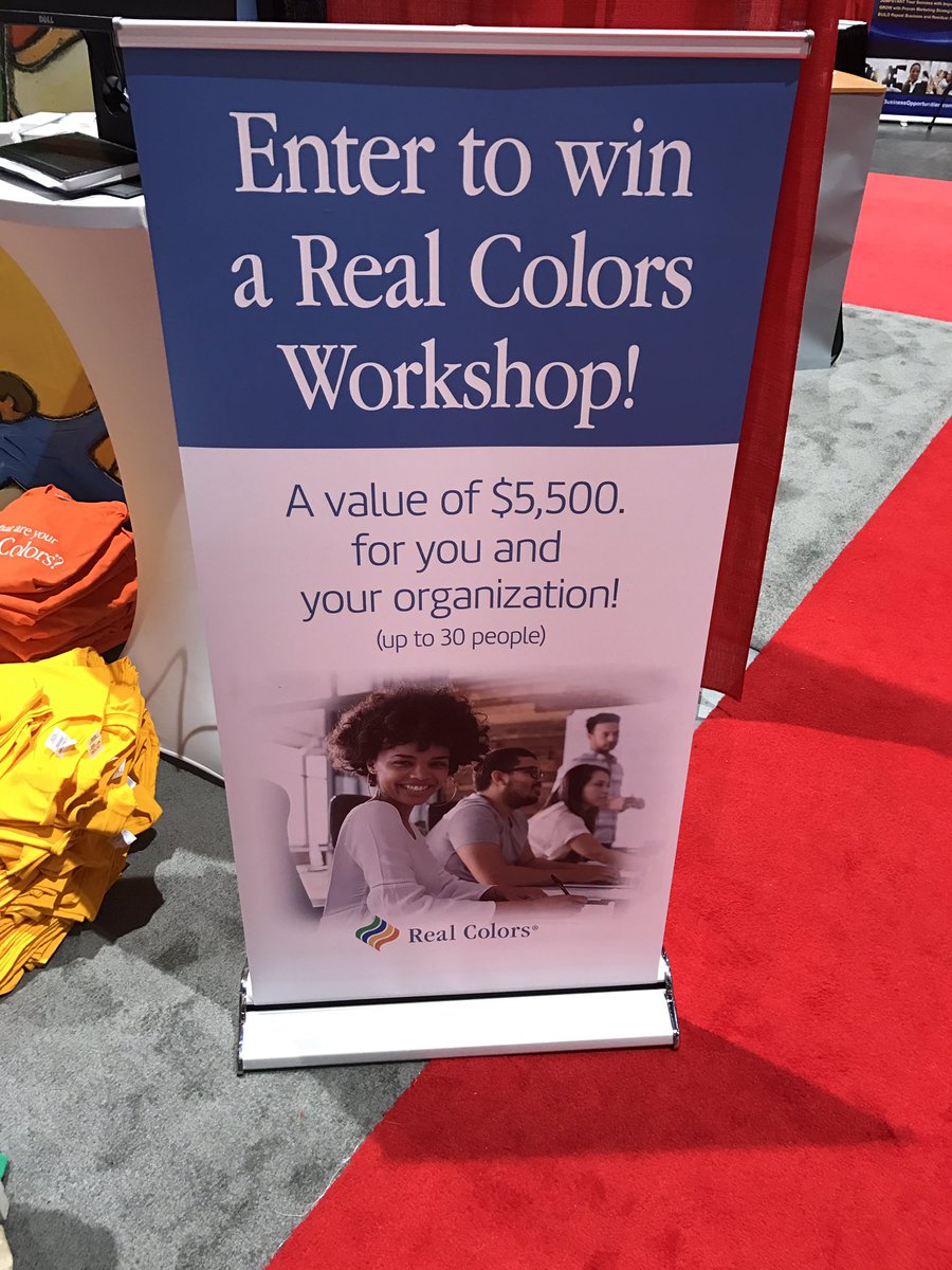 Last day to stop by booth #613 for a chance to win a Real Colors workshop! <a href="/realcolors/">realcolors</a> <a href="/TrainingMagUS/">Training magazine</a> <a href="/trainmagnetwork/">TrainingMagNetwork</a> #trgconf