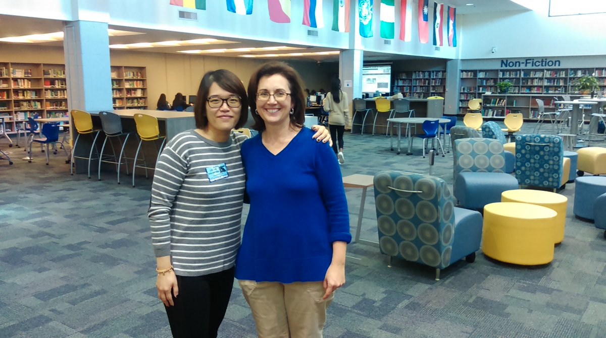Lin Lee  from Chattahoochee High School came to collaborate and share with me today!