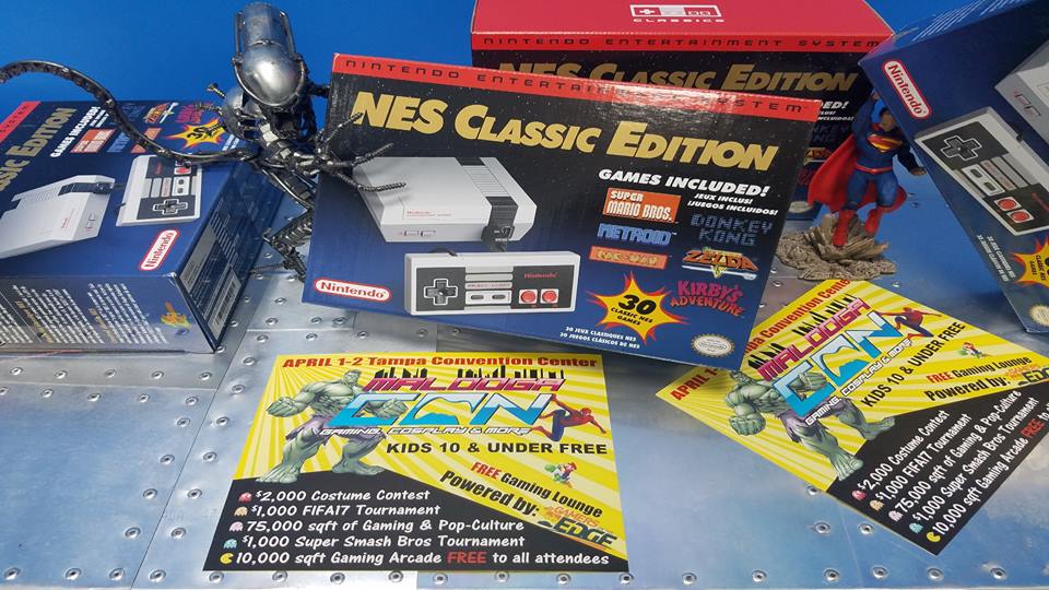 MaloogaCon's tweet photo. FIVE #NES Classic systems to #giveaway #free before the #maloogacon 2017 show! Check here for details! https://t.co/YcYPxzioNg #Florida #fun https://t.co/vBCQFwiIJm