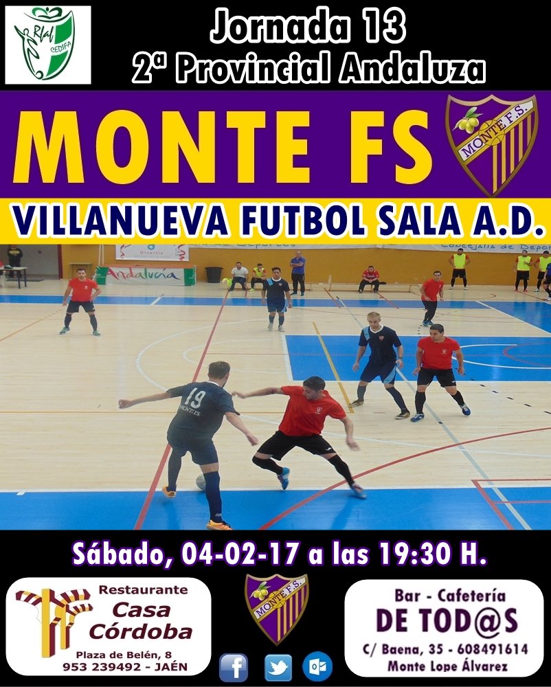 MonteFS's tweet photo. Este sábado nos enfrentamos al @vvafutbolsala en CASA.
No os lo podéis perder. ¡Bajad a disfrutar del buen fútbol sala!
#VamosMonteFS https://t.co/lzH6fnyRXz