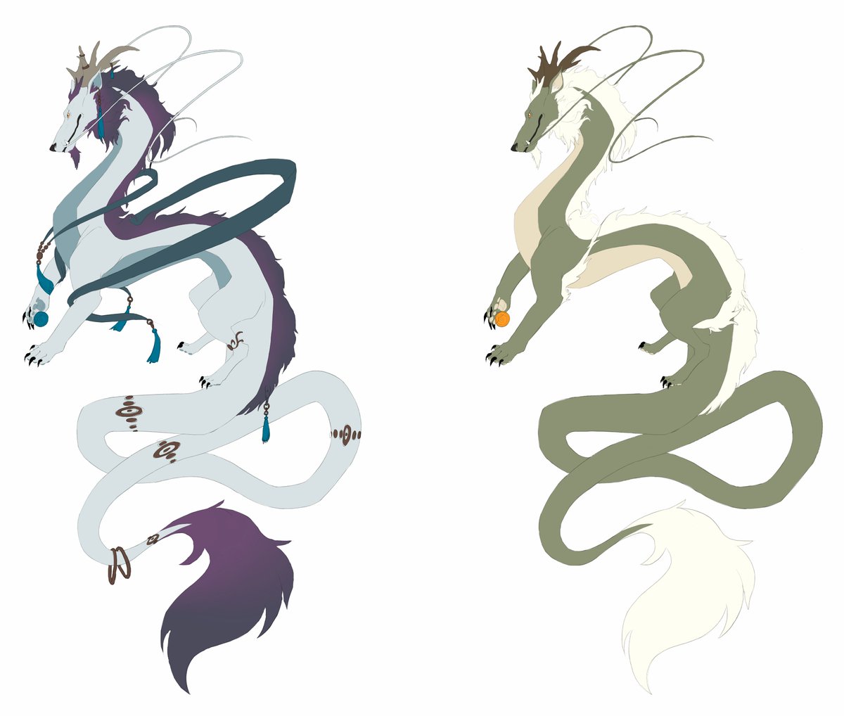 nekopinkuart's tweet image. More dragons, yay #colortesting #dragon