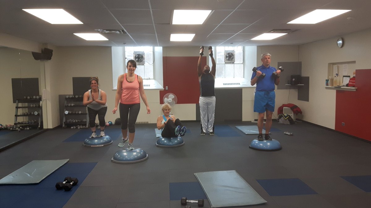 AtGoreMutual's tweet photo. Gore staff working up a sweat in the Gore fitness room! #LifeAtGore #HealthyWorkplace #GoreMutual https://t.co/43YUHxIxFo