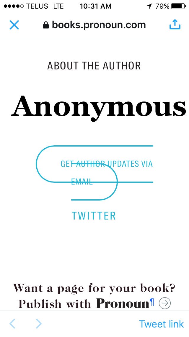 ReadTheGlassAge's tweet photo. @pronoun Get Author Updates by email button looks strange on iPhone https://t.co/9Vo8AmOTdh