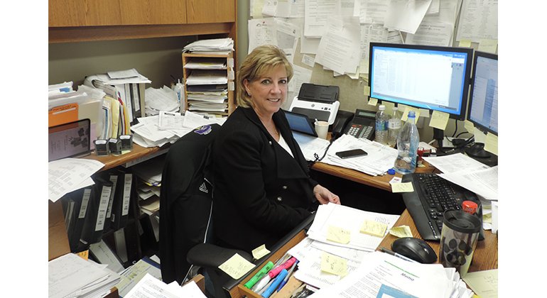 PNHNorsestar's tweet photo. Meet Pat Farley, budget secretary. Her favorite thing in high school was build homecoming floats #stafferoftheweek @PNHNATION @PNHNorsestar https://t.co/BacOwX4pOP