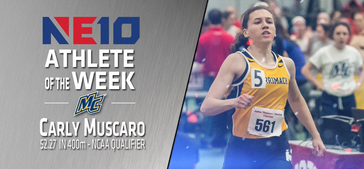 Picking up right where she left off, <a href="/MC_Athletics/">Merrimack Athletics</a> Muscaro impressive in 400m - earns NE10 AOTW | bit.ly/2knxt9S

#NE10EMBRACE