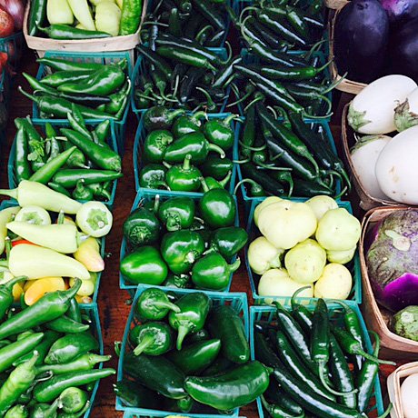 Peppers are the Spice of Life!  #ililinyc #flatirondistrict #lebanesefood #farmersmarket