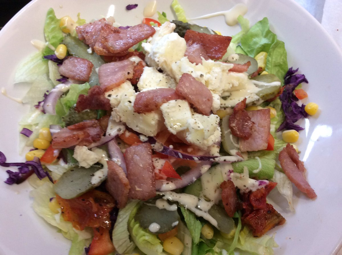 beanrush's tweet photo. We are serving goats cheese and crispy bacon salad bowls this week. #WestMalling #goatscheese #saladbowl #beanrush https://t.co/zcpap11OrM