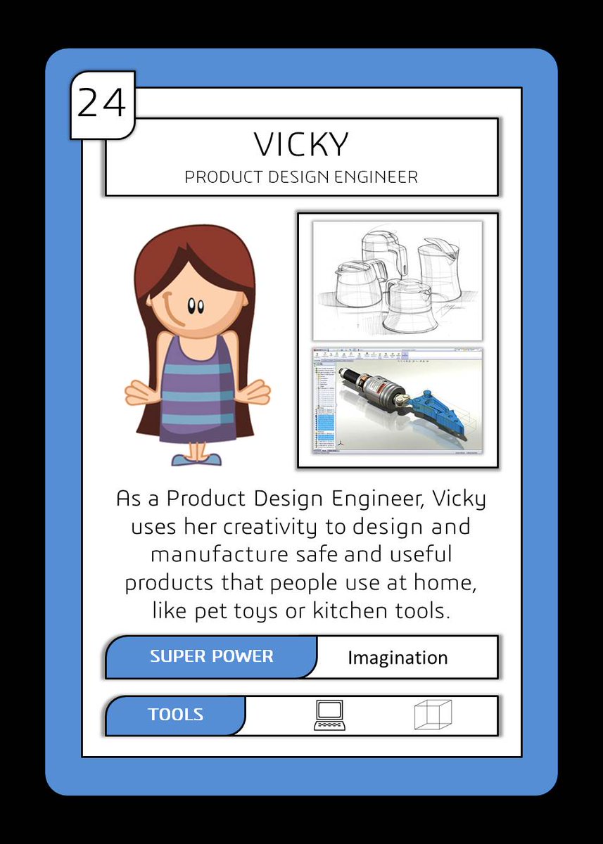 EngspireKids's tweet photo. Who designs all the products we use everyday? Vicky may have a hand in that!  #NEM2017 #superengineers https://t.co/WyG99TGPHG