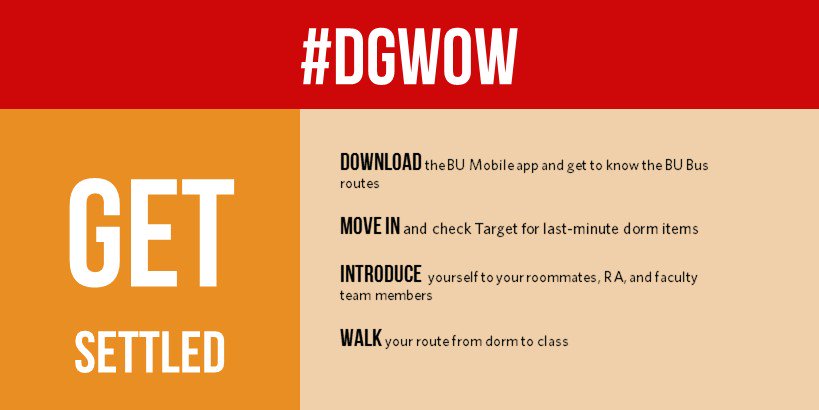 DeanGodnick's tweet photo. A couple tips to make sure your first weeks go smoothly. #DGWOW https://t.co/EzUgX5Nmbo