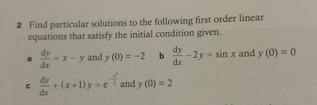 ElProfeLowe's tweet photo. #IBMathsHL2
Some practice on DiffEq #IntegratingFactor https://t.co/reUixjFaS8