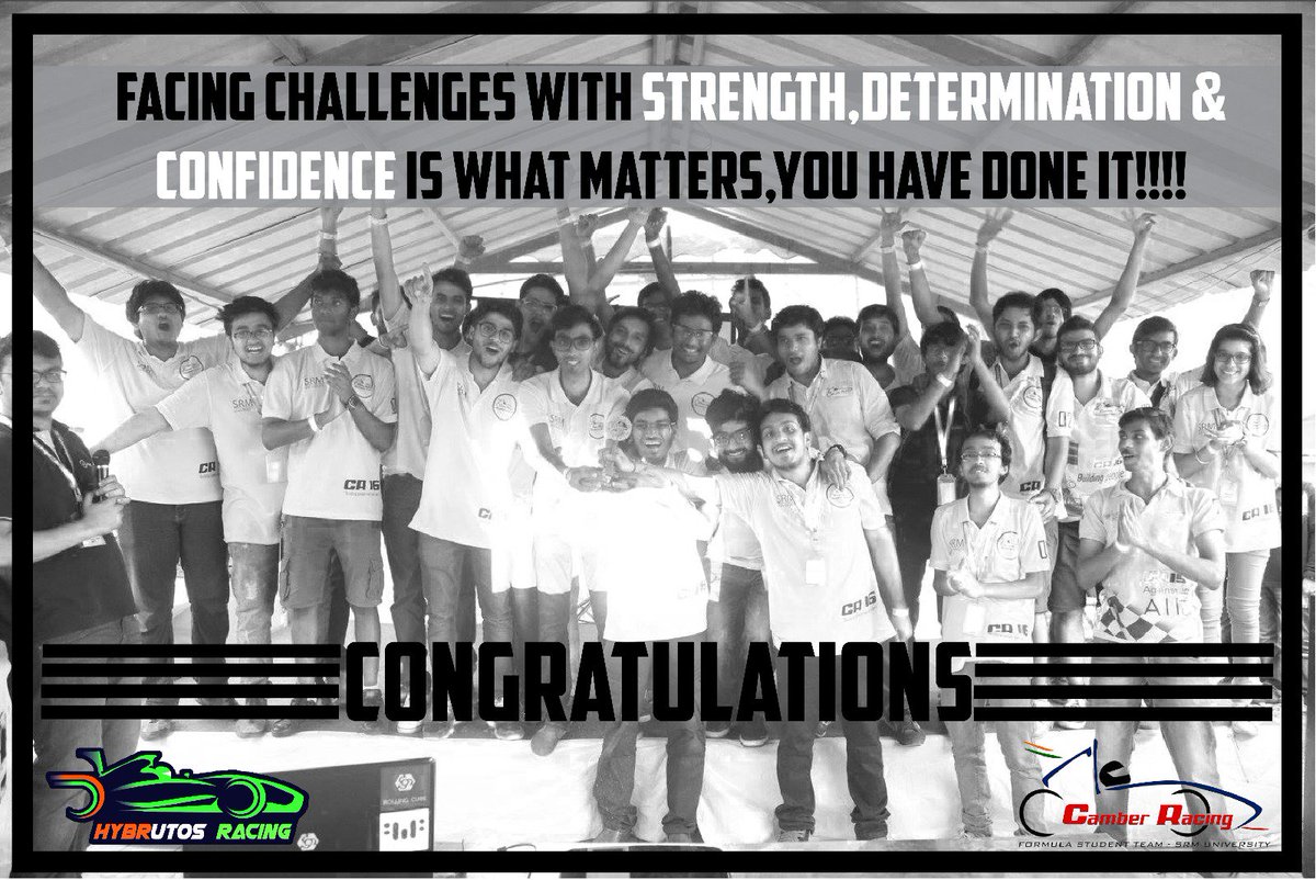 Congratulations <a href="/camberracing/">Camber Racing</a> for finishing 3rd in <a href="/formulabharat/">Formula Bharat</a> .You made us all proud.
#camberracing
#formulabharat