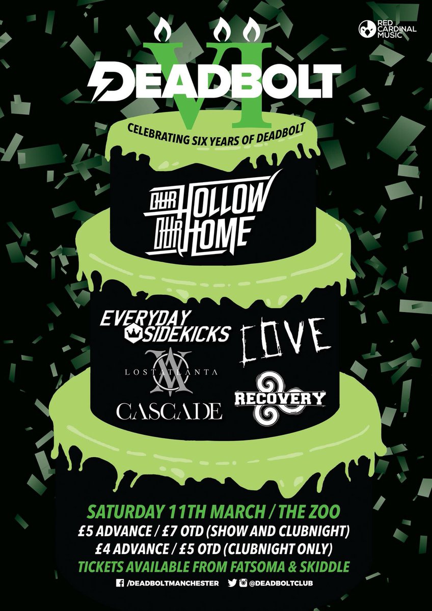 To kick things off at our birthday party we have @OHOHofficialuk + 5 other awesome bands! YES.