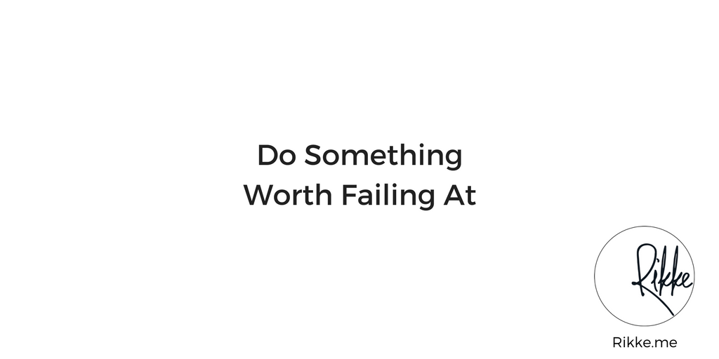 Don't be afraid of failure. Be afraid of spending your life doing work not worth failing at. #careerchange #startup #Entrepreneur