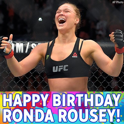 Happy 30th birthday, Ronda Rousey! 