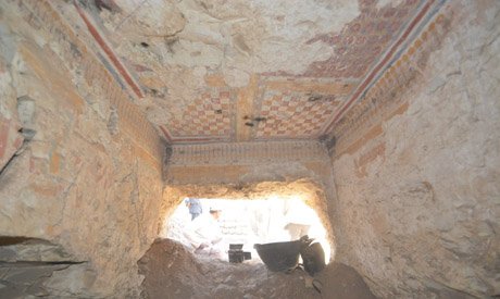ahramonline's tweet photo. Tomb of #Ramesside-era royal scribe uncovered in #Luxor https://t.co/na6BgQRnfq https://t.co/0kKda99U57