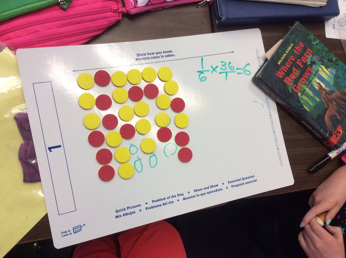 room19pandas's tweet image. Using manipulatives to demonstrate our understanding of multiplying fractions by whole #s!