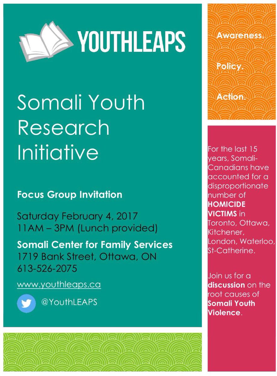 SY4Cottawa's tweet image. Happening THIS weekend. #Youthleaps #SomaliYouth4change