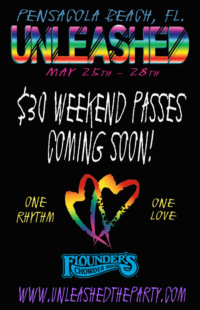 Pcola_Unleashed's tweet image. #UnLeashed2017 $30 Weekend Passes Coming Soon!! One Rhythm One Love