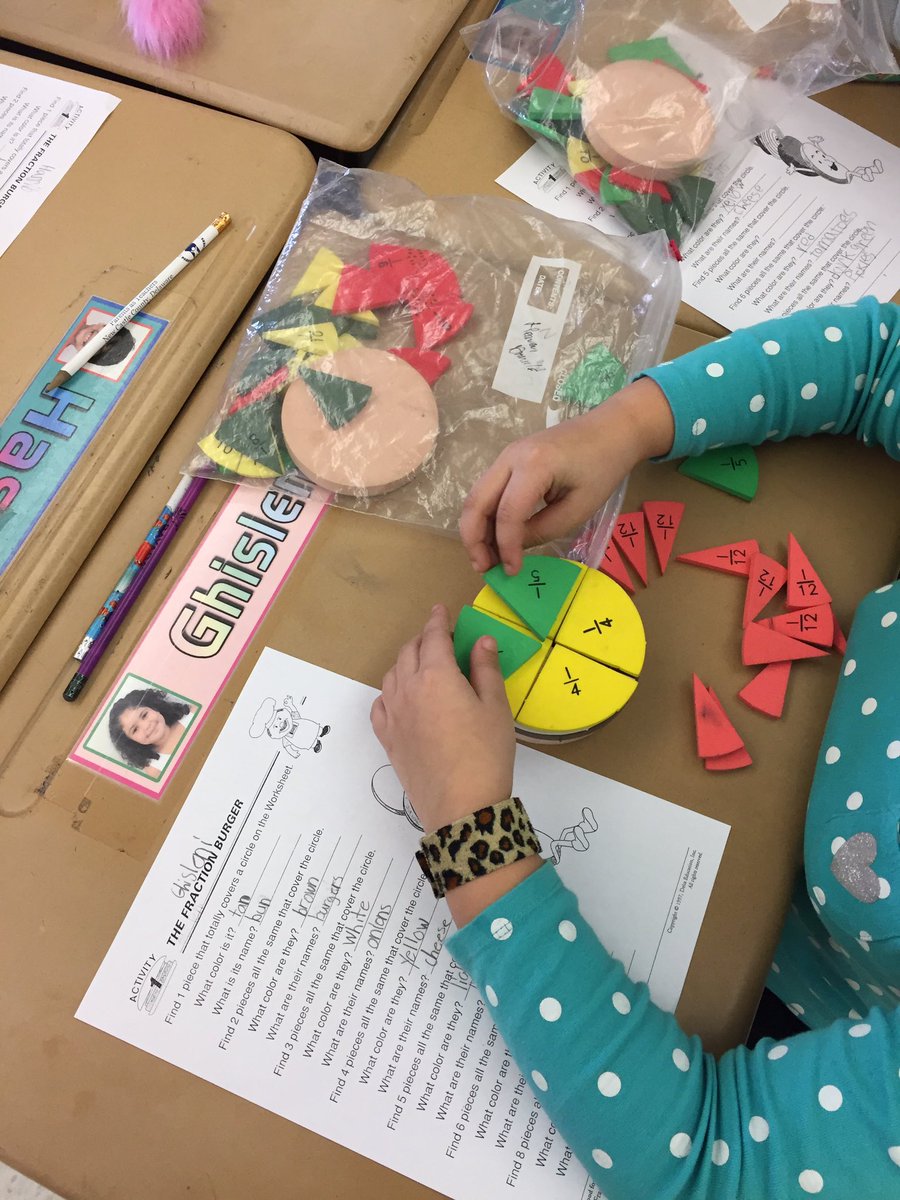 mrsorrplv's tweet photo. @PLVBears We are learning about fractions by building fraction burgers!! #polarpride https://t.co/CARv1UIjx3