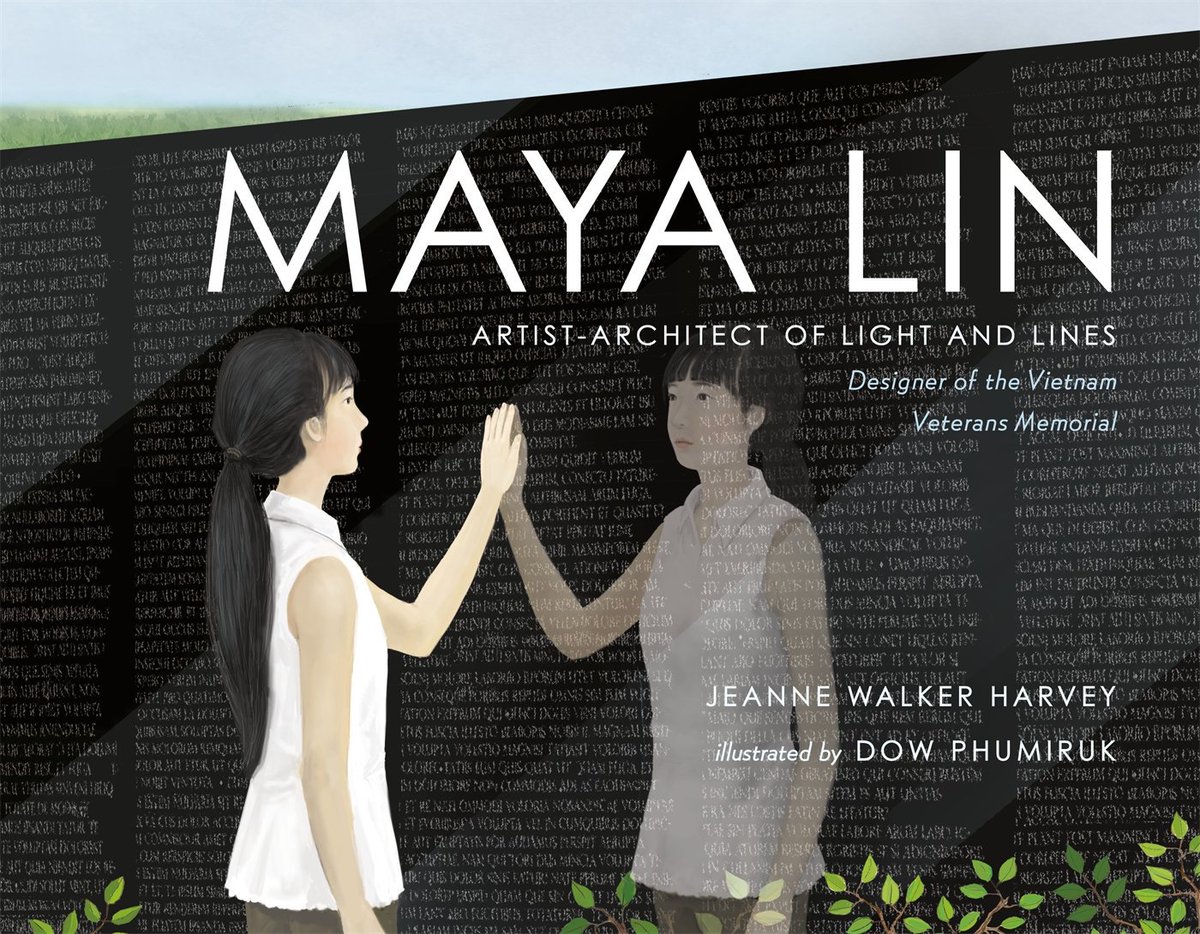 It's here! #MayaLinArtistArchitectOfLightAndLines @JeanneWHarvey @DowPhumiruk #ChristyOttavianoBooks @HenryHolt May '17 #VietnamMemorial