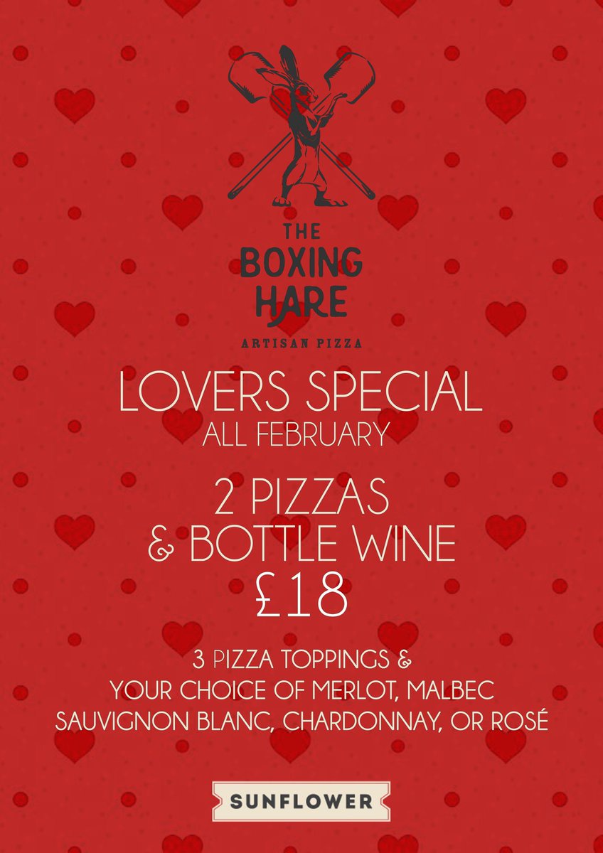Boxing_Hare's tweet photo. This ones for the lovers... Our new Valentine's offer. Available all February😍 https://t.co/dJW7UcJlKe
