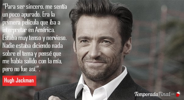 TemporadaFinal's tweet photo. #FraseDelDía | 🎙🙌  ¿Cómo fue el momento en el que confirmaron al intérprete de #xmen? #HughJackman https://t.co/nAFv3TPJrq
