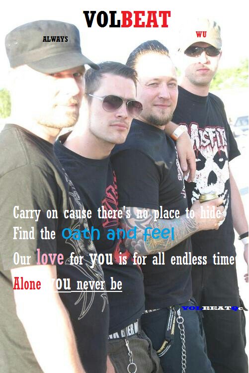 RickHeaven's tweet photo. #ALWAYSWU #VOLBEAT
#MICHAELPOULSEN #VOLBEATFANS #HOMEMADE #AVATAR #LOGO #LYRICS #VOLBEATQUEBEC 
https://t.co/5ihdoOoPnw https://t.co/LF4w1Xh5Y4