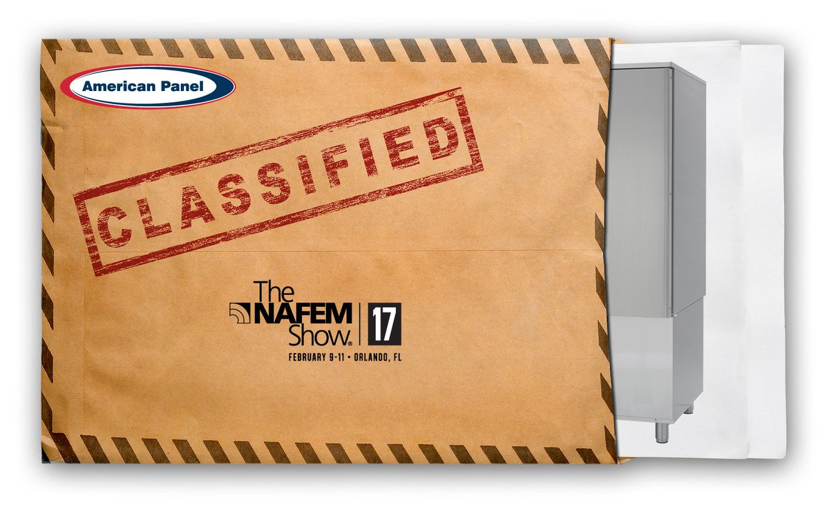 New and exciting things are afoot <a href="/AmericanPanel/">American Panel Corp.</a>. Visit them at booth #3812 at #NAFEM 2017 in February! See you there!