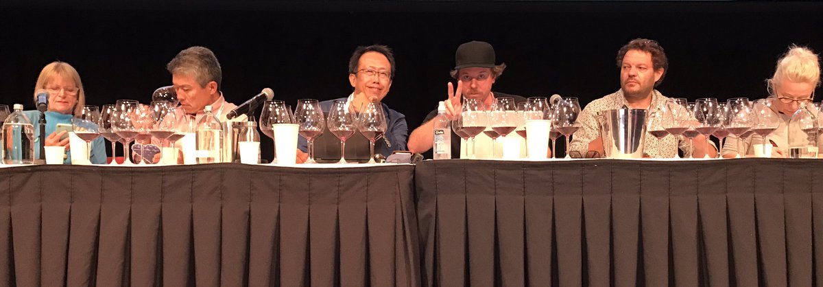 The panel for our international tasting 🍷#nzwine #pinotnoirnz