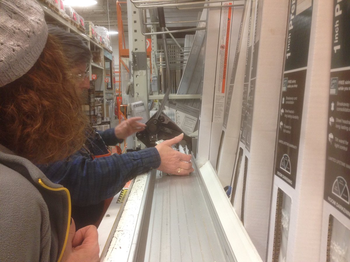 Great Specialty Tuesday PK on cutting blinds by our Decor Specialist Lorraine, thank you!!