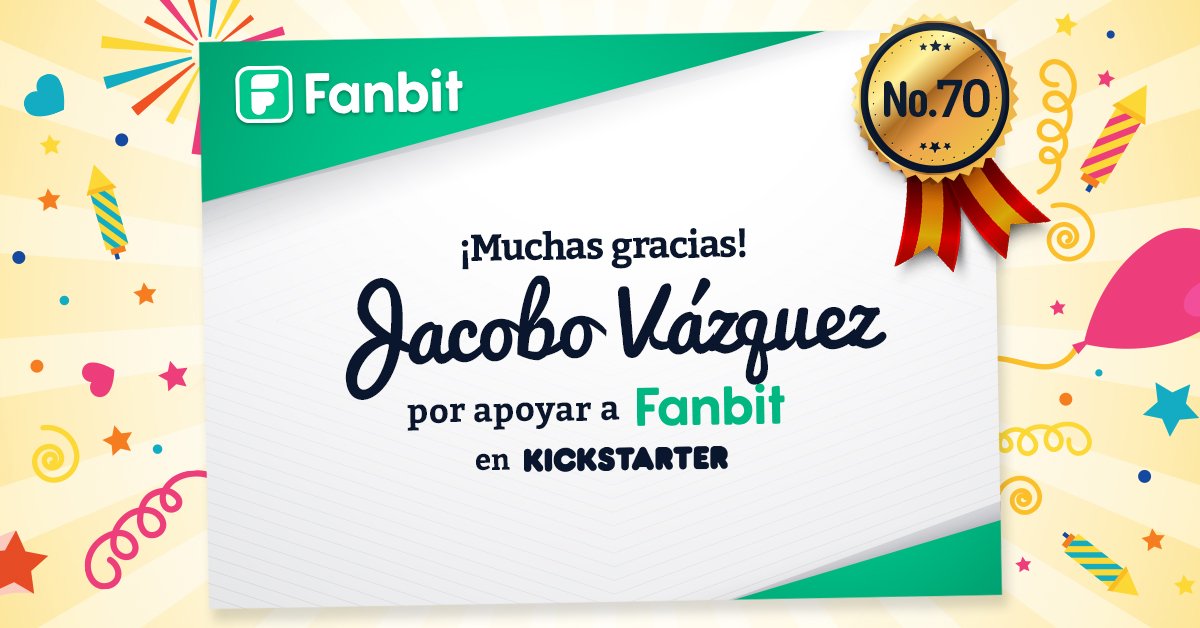 FanbitMexico's tweet photo. ¡Jacobo, de corazón, muchas gracias por el apoyo! https://t.co/b1Gw6trmWE