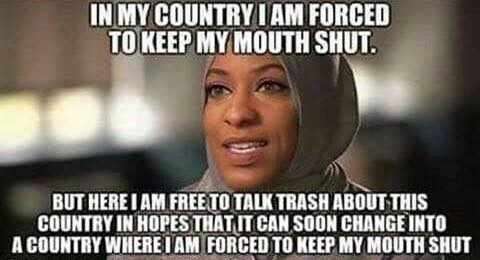 jpnparis's tweet photo. #tmcd2017  #TexasMuslimDay You have proven you're smarter and more tolerant for supporting Islam, lock up the goats https://t.co/bvYJsguKkB