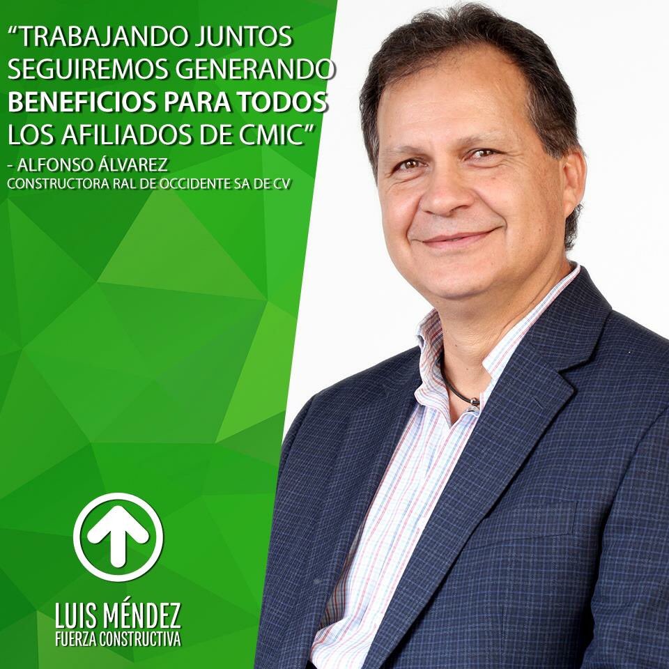 Al igual que Alfonso Álvarez, tú también puedes formar parte de #FuerzaConstructiva, y juntos trabajar en beneficio de <a href="/CMICJALISCO/">CMIC Jalisco</a>