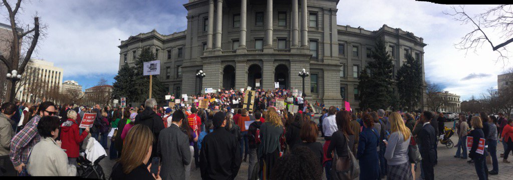 That's a lot of people to show up on a work day. All saying: #NoRepeal #carenotchaos #protectourcare