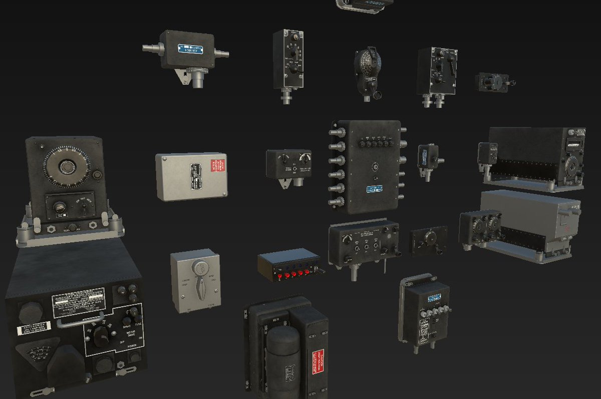 AcesHighGame's tweet photo. Textured #radio Parts for https://t.co/rmHdsPo5v2. #Avgeek #flightsim Free Download - 2 Weeks Free! https://t.co/hDgrOyUUxr