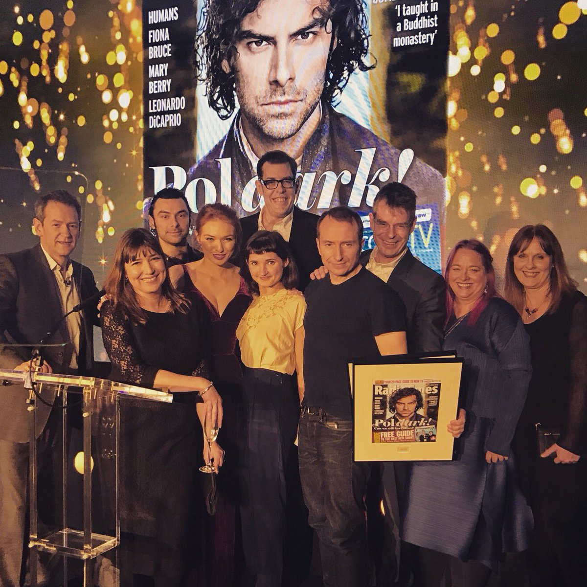 PoldarkTV's tweet photo. Team #Poldark at the @RadioTimes cover party this evening! #RadioTimesCoversParty https://t.co/CV1EPCVlOB