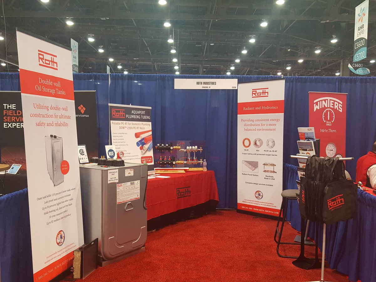 RothNorthAm's tweet photo. Stop by Roth Booth 5336 @ahrexpo and say hi!  Free bags, notepads, and pens!! https://t.co/np7tUxLQtc