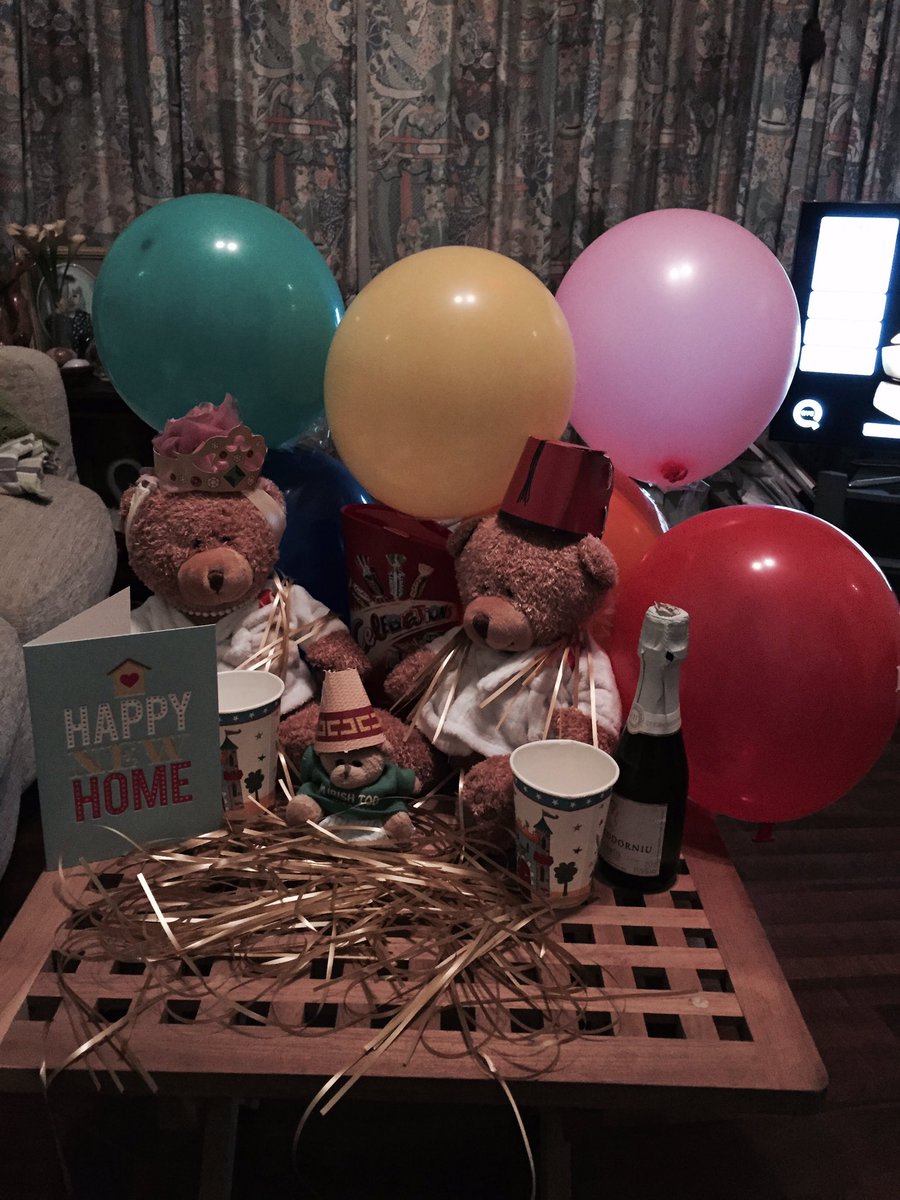 RBHHousekeeping's tweet photo. #VictorBear is celebrating buying their forever home. @visionss_group @VisionsVictor #newhome #family #visionorderisonitsway https://t.co/xQ7RJQVEA9