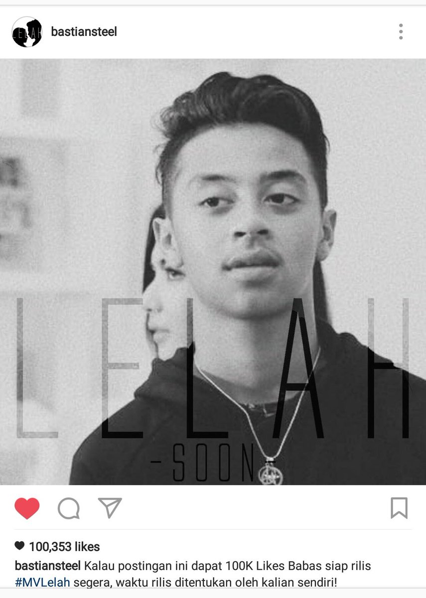bastiansteel's tweet photo. Thank you so much! 100K Challenge selesai.
Jadi mau rilis #MVLelah hari ini jam berapa? https://t.co/yI0bkcmBSs