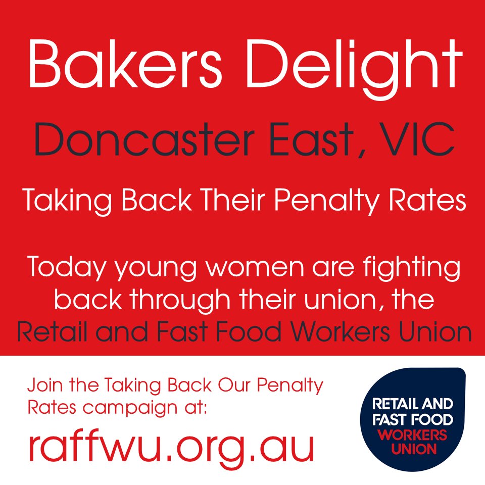 raffwu's tweet photo. Stepping up and taking back our stolen penalty rates. It's what we do. Get involved. #auspol #penaltyrates #unions https://t.co/hDurmjNMWU https://t.co/5Fty7vDM4l