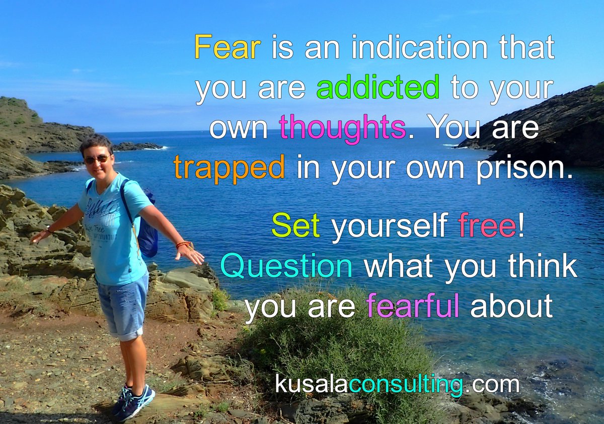kusalaconsult's tweet image. Set yourself free! Question what you think you are fearful about #questionfear #questionthoughts #speaker #kusalaconsulting #mindsetcoach