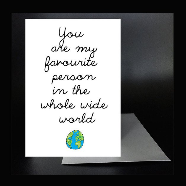 You are my favourite person #valentine #card #charliedoodle charliedoodle.co.uk/store/p173/Fav…