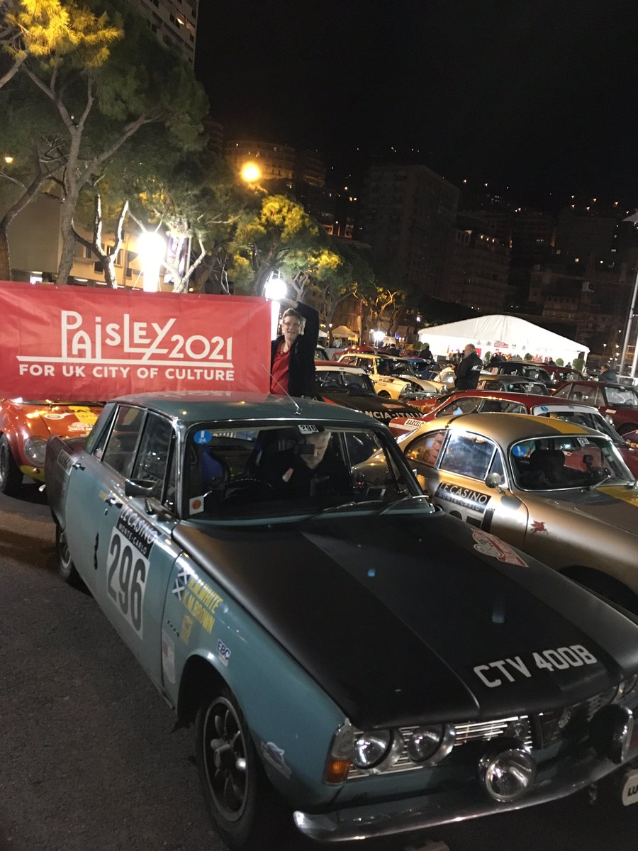 Turbeam's tweet photo. Ranald and Nev promoting Paisley in Parc Ferme at Monte Carlo. https://t.co/qhlDsZid67