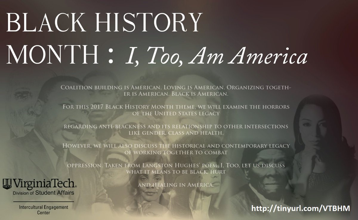 VT_CCC's tweet photo. Please join in community as we honor #BlackHistoryMonth @virginia_tech! #IToo https://t.co/AX6yZ1OgbA
@inclusiveVT @vtdsa @VTGradCommunity https://t.co/rDzMhqWjkw