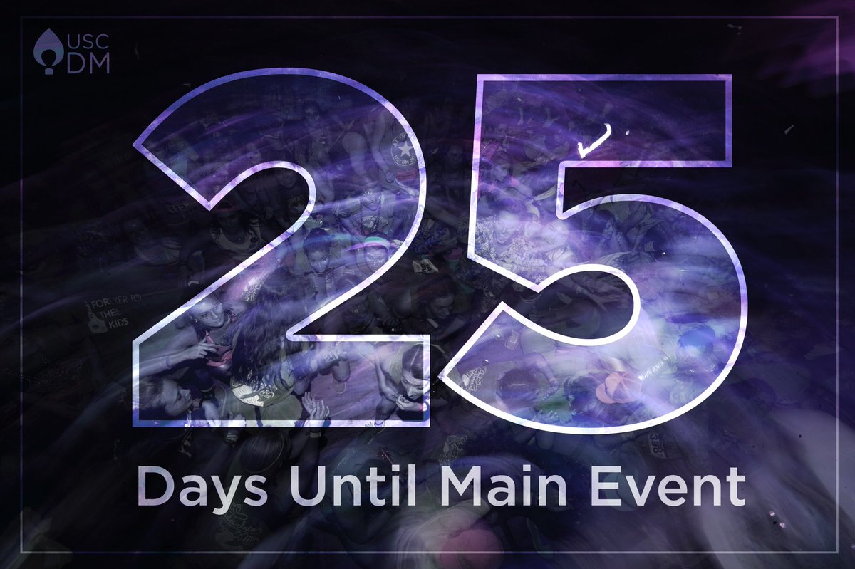 USCDM's tweet photo. Only 25 more days until our Main Event! Who's excited?! #FTK https://t.co/1Ol1qUT2yu