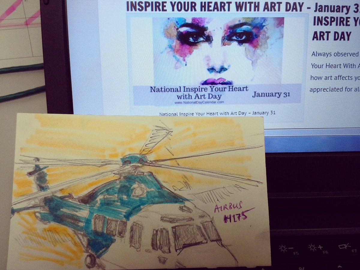 jeandrayovitch's tweet photo. Today was #InspireYourHeartWithArt 2017 --so I did #fiveminutedoodle of #AirbusH175 nostalgia for those times I heli experienced life! https://t.co/FHYARcd1p6