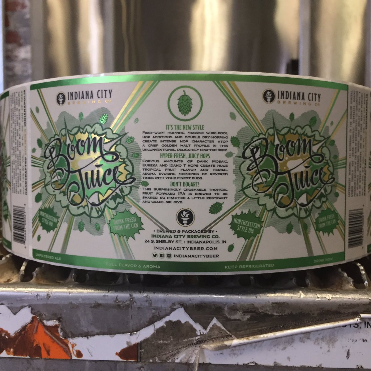 Boom Juice labels are here!! Canning tomorrow.