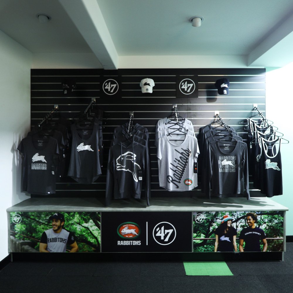 SSFCMerch's tweet image. Shop on point with our @47Brand installation. 😎😎😎

#GoRabbitohs