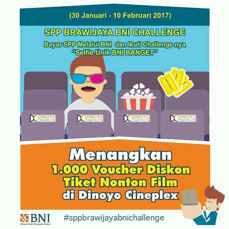 .
SPP BRAWIJAYA BNI CHALLENGE
Hai Mahasiswa - Mahasiswi Universitas Brawijaya Malang.

Kes… ift.tt/2jT6B0x